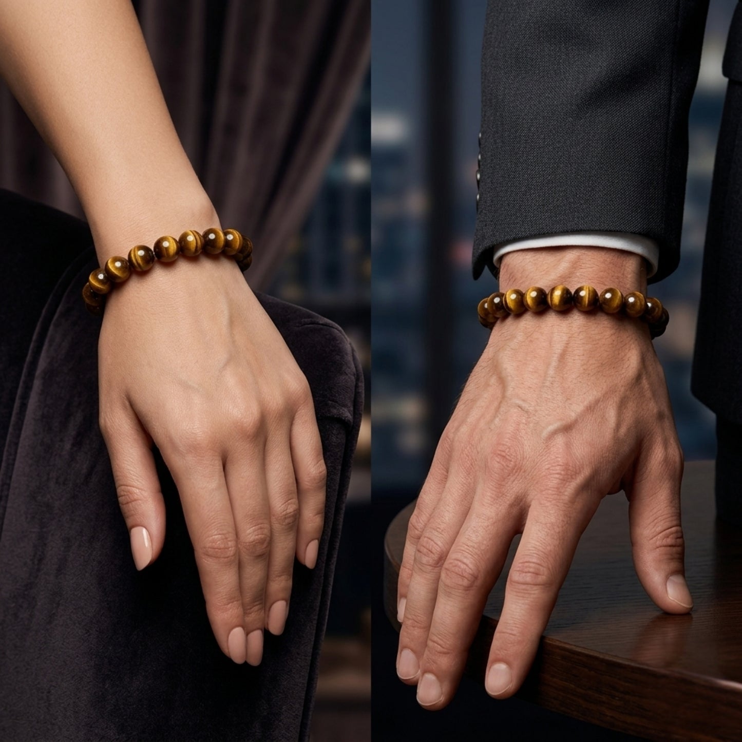 Tiger’s Eye Bracelet – Stone of Courage & Protection Energy Jewelry