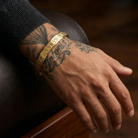 Roman Numeral Bangle Bracelet – Gold, Silver, Light Pink & Gray Eternal Time Design