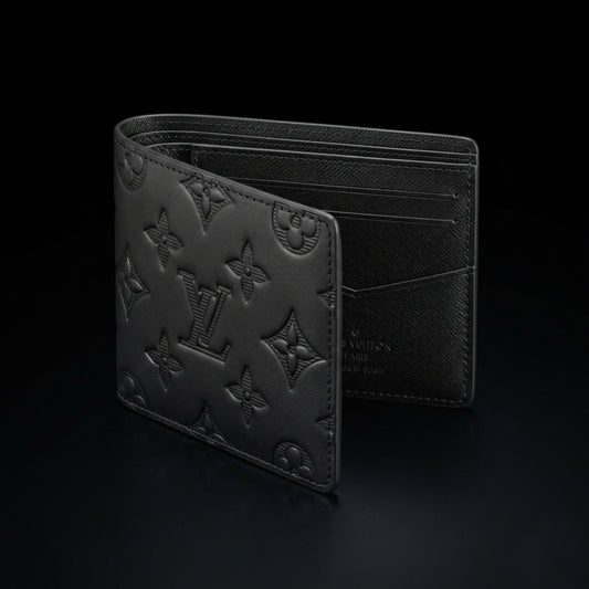 LV logo black wallet Multiple – Monogram Shadow Leather Compact Wallet