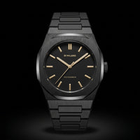 D1 Milano Polycarbon Automatic | Matte Black Carbon Fiber Watch