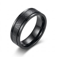 Roman Numeral Band Ring – Stainless Steel Classic